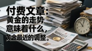 付费文章:黄金的走势意味着什么,如何看待黄金最近的调整-知一资源网