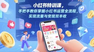 小红书特训课,手把手教你掌握小红书运营全流程,实现流量与变现双丰收-知一资源网