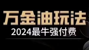 2024最牛强付费,万金油强付费玩法,干货满满,全程实操起飞(更新25年04月)-知一资源网