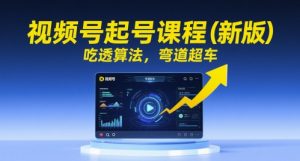 视频号起号课程(新版),吃透算法,弯道超车-知一资源网