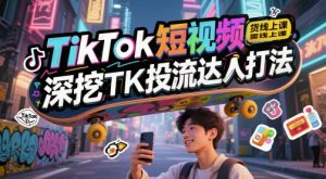 TikTok短视频带货线上课,深挖TK投流达人打法-知一资源网
