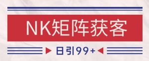 小红书某音NK赛道引流获客 自热矩阵日引200+【揭秘】-知一资源网