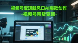 视频号变现新风口AI爆款创作-视频号带货变现-知一资源网