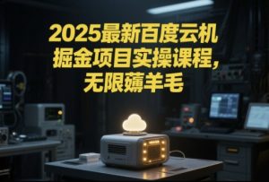 2025最新百度云机掘金项目实操课程单窗口保底5-10元月收益单窗口150+【揭秘】-知一资源网