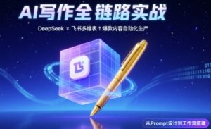 AI写作全链路:DeepSeek结构化Prompt+飞书多维表打造爆款内容体系-知一资源网