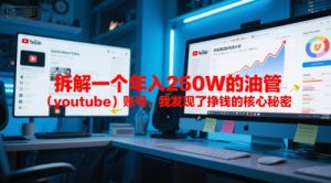 付费文章:拆解一个年入250W的油管(youtube)账号,我发现了挣钱的核心秘密-知一资源网