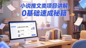 小说推文类项目讲解，0 基础速成秘籍-知一资源网