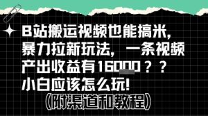 b站掘金计划?搬运视频也能挣拉新的收益,小白应该怎么玩!-知一资源网