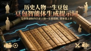历史人物一生豆包智能体生成提示词,让你快速制作历史人物一生类视频,简单易上手-知一资源网