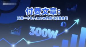 付费文章：拆解一个年入300W的喜马拉雅账号-知一资源网