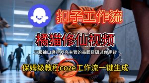Coze扣子工作流一键生成橘猫修仙视频，保姆级搭建教程-知一资源网