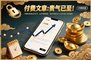 付费文章：贵气已至！用最朴素直白的文字，让你清楚知道，该如何接住这一次时代的泼天富贵-知一资源网