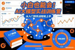 小白也能会!AI大模型实战训练营,从入门到实战轻松上手-知一资源网