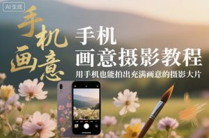 手机画意摄影教程，用手机也能拍出充满画意的摄影大片-知一资源网