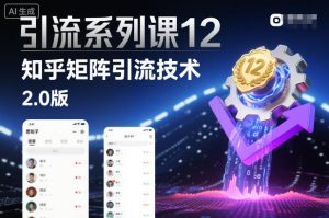 引流系列课12:知乎矩阵引流技术2.0版-知一资源网