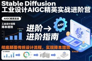 Stable Diffusion工业设计AIGC精英实战进阶营，彻底颠覆传统设计流程，实现降本增效-知一资源网