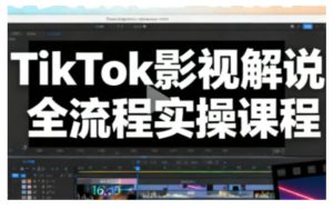 TikTok影视解说全流程实操，手把手教你打造TK爆款解说视频-知一资源网