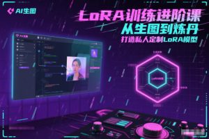 LoRA训练进阶课,从生图到炼丹,打造私人定制LoRA模型-知一资源网
