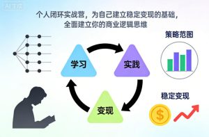 个人闭环实战营，为自己建立稳定变现的基础，全面建立你的商业逻辑思维-知一资源网